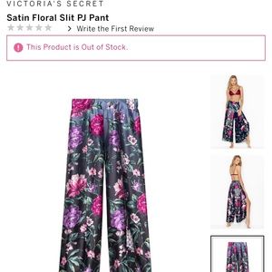 Victoria Secret Satin Floral Print Pants